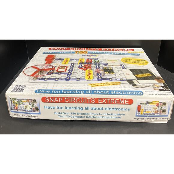 Snap Circuits Extreme SC-750 750 Computer Interface Projects STEM 99% Complete - Picture 11 of 15